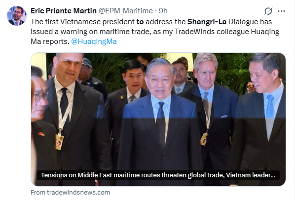 Ảnh chụp Báo TradeWinds đưa tin